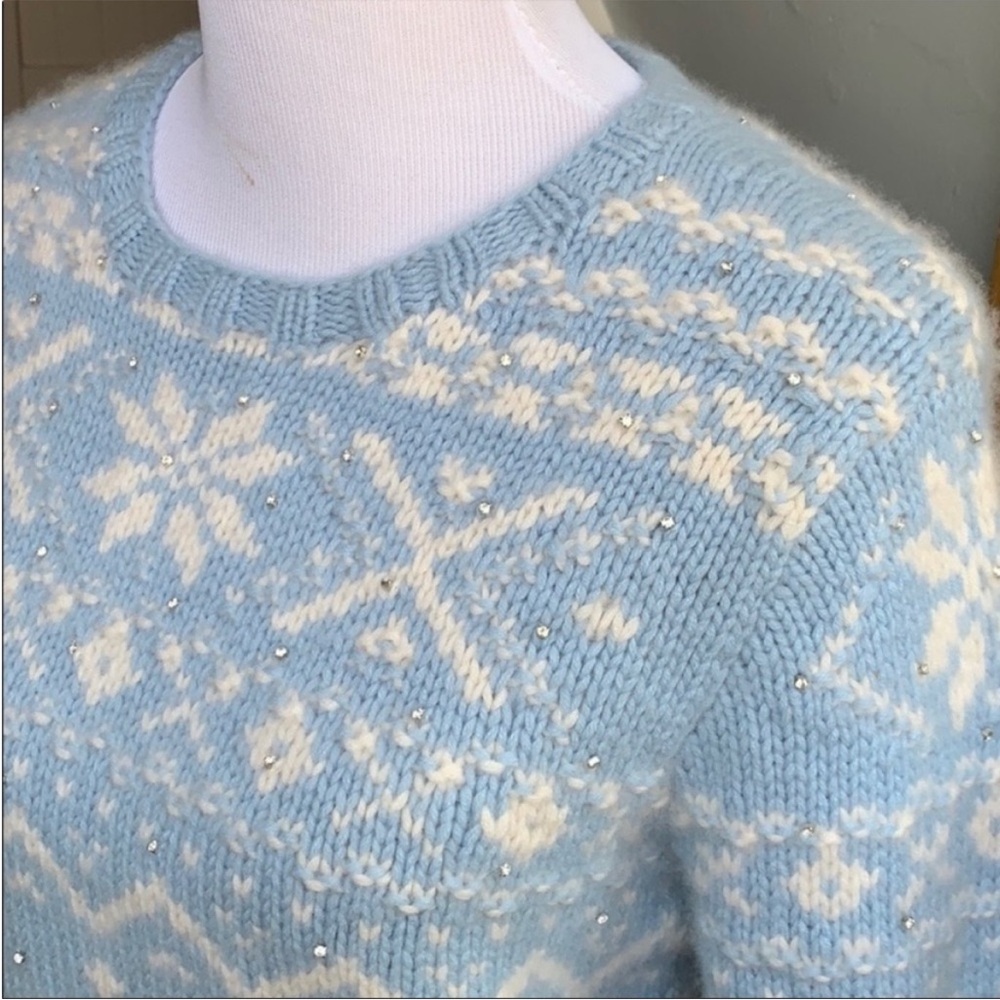 EUC Ralph Lauren Black Label Cashmere Blend Fair Isle Slim Fit Crewneck Sweater - Picture 8 of 15